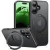 Coque arrière Torras Ostand Pro avec MagSafe pour Apple iPhone 16 - Noir 0