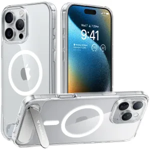Coque arrière Torras Pstand avec MagSafe pour Apple iPhone 16 Pro Max - Transparent