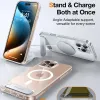 Coque arrière Torras Pstand avec MagSafe pour Apple iPhone 16 Pro Max - Transparent 6