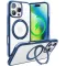 Coque arrière Torras Ostand R Fusion avec MagSafe pour Apple iPhone 16 Pro - Bleu foncé