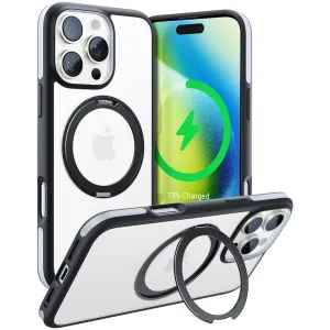 Coque arrière Torras Ostand R Fusion avec MagSafe pour Apple iPhone 16 Pro Max - Noir