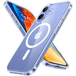 Coque arrière Torras Diamond avec MagSafe pour Apple iPhone 16 Plus - Transparent