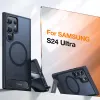 Coque arrière Torras Pstand avec MagSafe pour Samsung Galaxy S24 Ultra - Noir 3