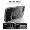Coque arrière Torras Ostand Spin avec MagSafe pour Apple iPhone 17e/16e - Transparent 3