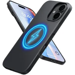 Coque arrière Torras SlimFit avec MagSafe pour Apple iPhone 17 - Noir