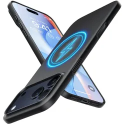 Coque arrière Torras SlimFit avec MagSafe pour Apple iPhone 17 Pro - Noir