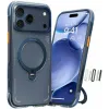 Coque arrière Torras Ostand Spin Air avec MagSafe pour Apple iPhone 17 Pro Max - Bleu foncé 0