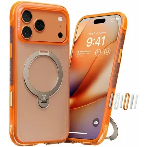 Coque arrière Torras Ostand Spin Air avec MagSafe pour Apple iPhone 17 Pro Max - Horizon Orange