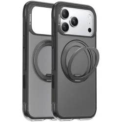 Coque arrière Torras Ostand O3 Air avec MagSafe pour Apple iPhone 17 Pro - Noir