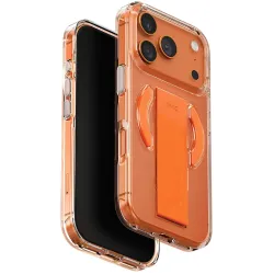 Coque arrière UNIQ Heldro Air MagClick MagSafe pour Apple iPhone 17 Pro Max - Transparent/Orange